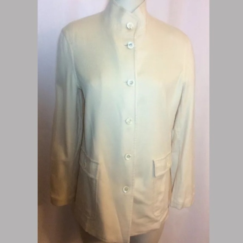 Loro Piana Cashmere Blazer Jacket Size 40 Wntr Wht